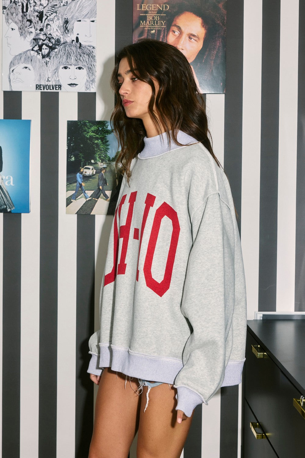 PREORDER: Ohio Reversible Mock Neck Sweatshirt