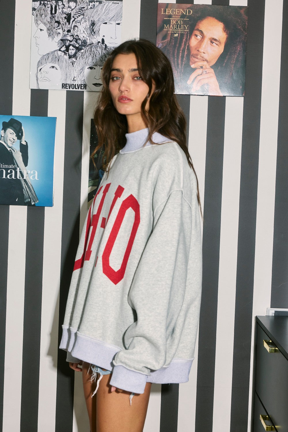 PREORDER: Ohio Reversible Mock Neck Sweatshirt