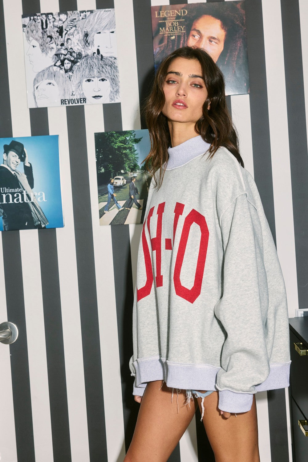 PREORDER: Ohio Reversible Mock Neck Sweatshirt