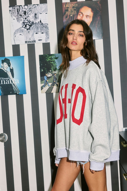PREORDER: Ohio Reversible Mock Neck Sweatshirt