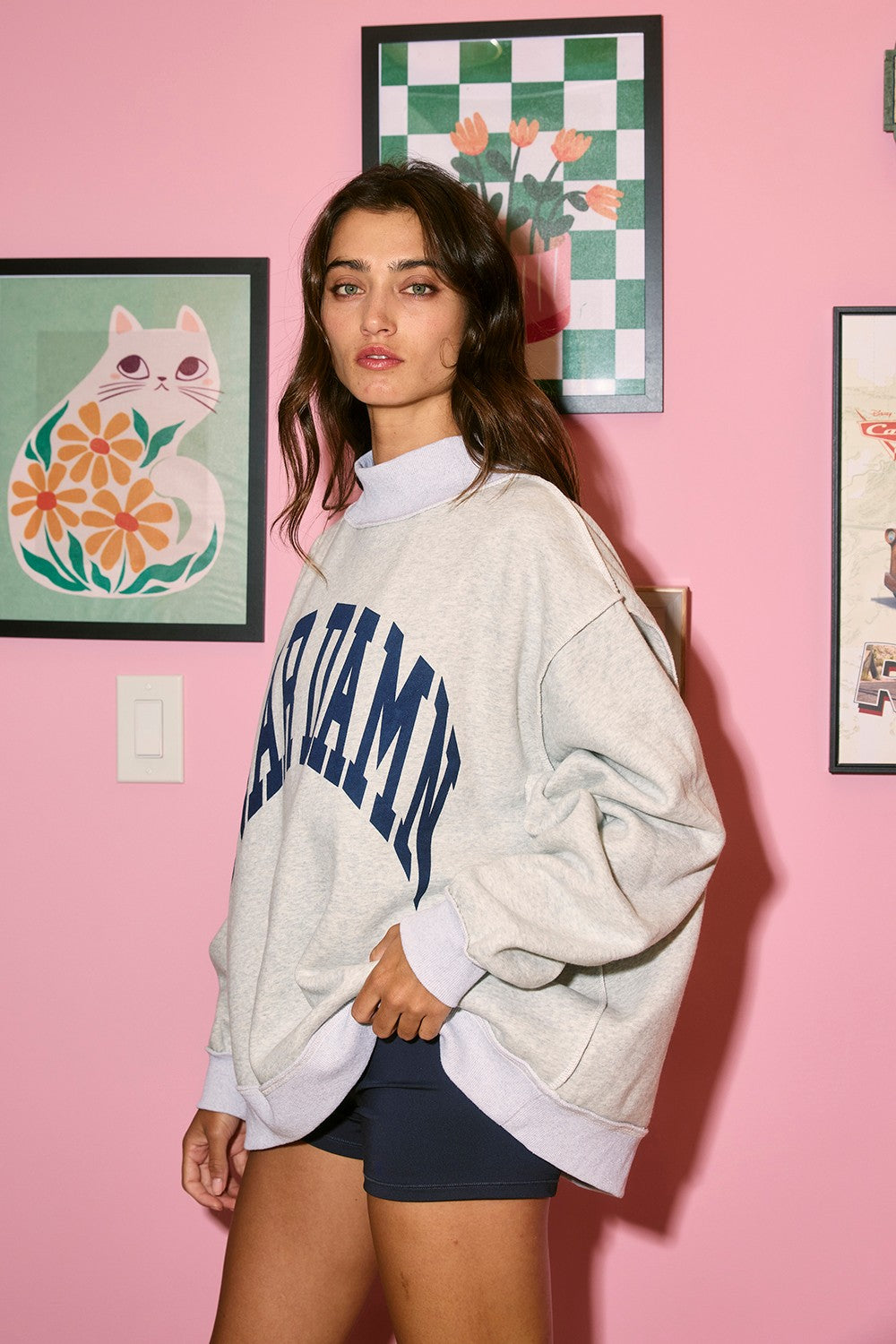 PREORDER: Auburn Reversible Mock Neck Sweatshirt