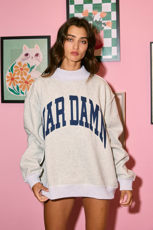 PREORDER: Auburn Reversible Mock Neck Sweatshirt