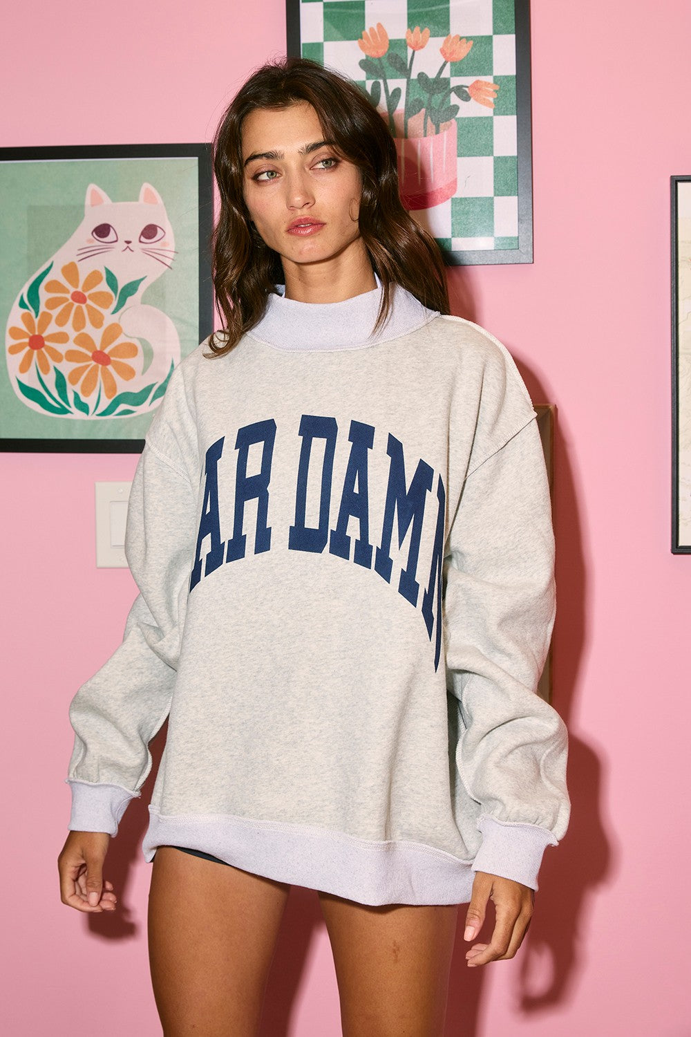 PREORDER: Auburn Reversible Mock Neck Sweatshirt