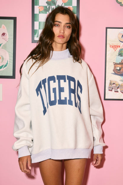 PREORDER: Auburn Reversible Mock Neck Sweatshirt