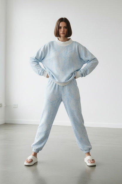 Camo Mock Neck Sweatshirt