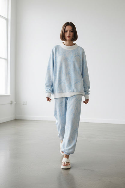 Camo Mock Neck Sweatshirt