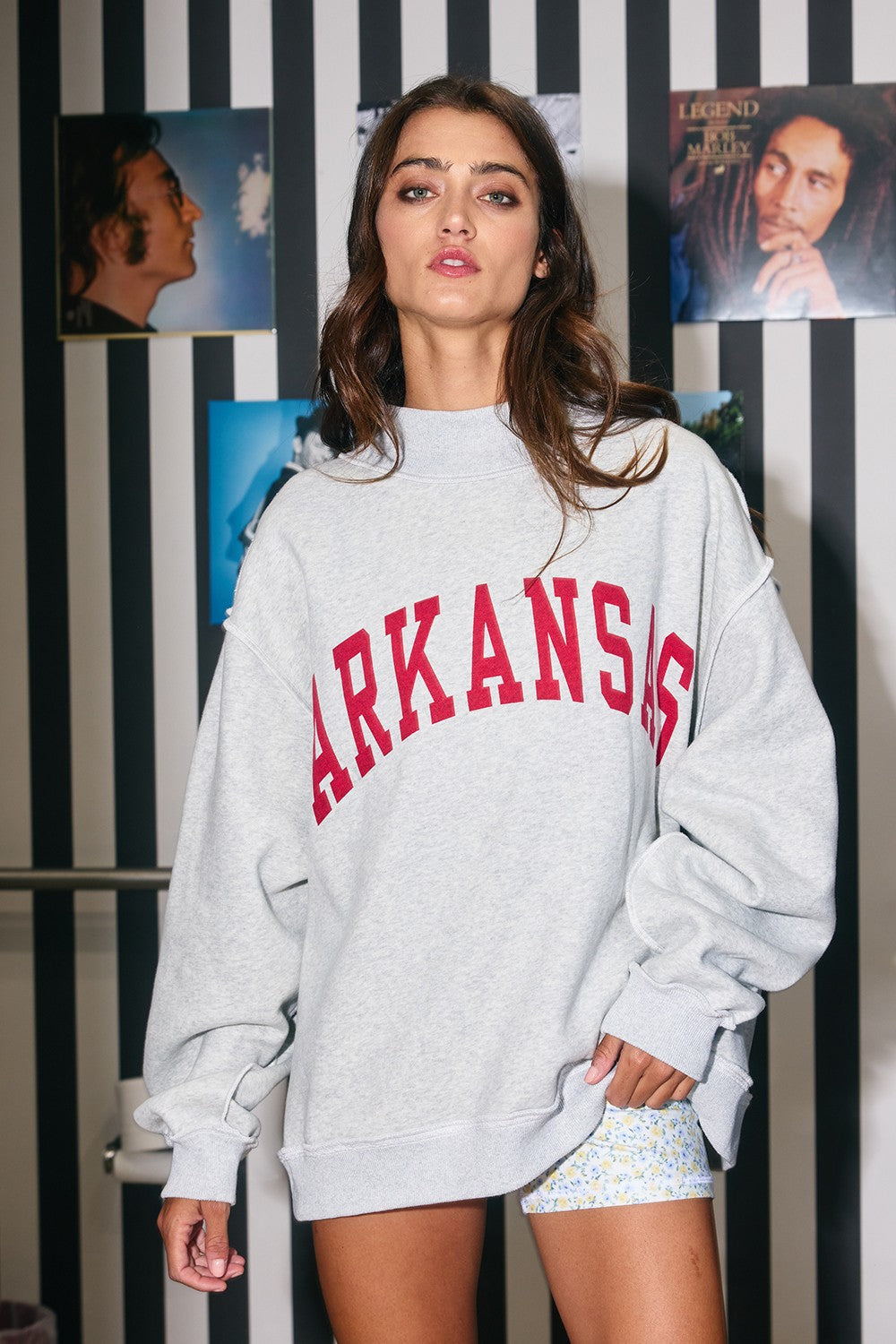 PREORDER: Arkansas Reversible Mock Neck Sweatshirt