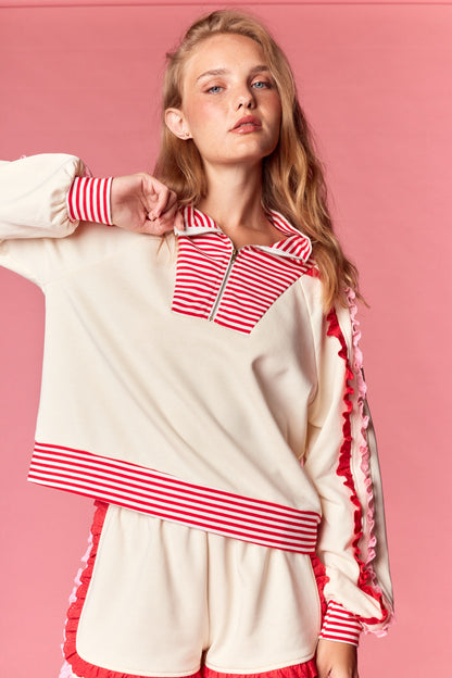 Candy Crush Ruffle Top & Shorts Set