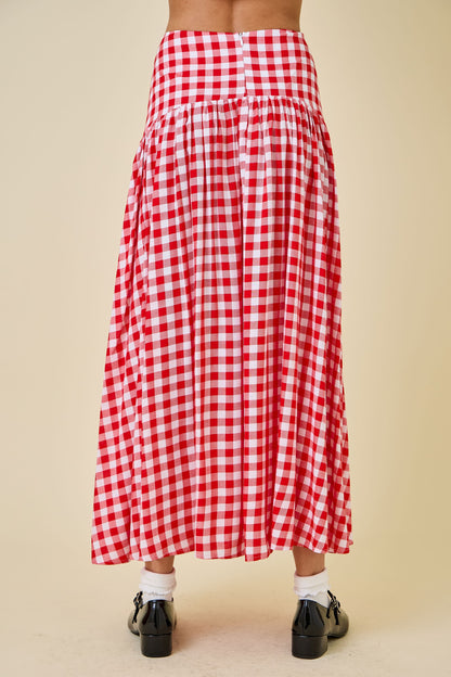 PREORDER: County Fair Cutie Gingham Top & Skirt Set