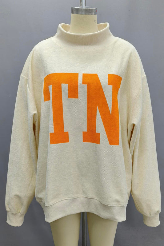 PREORDER: Tennessee Floral Reversible Mock Neck Sweatshirt (EST. SHIP DATE: 1/7)
