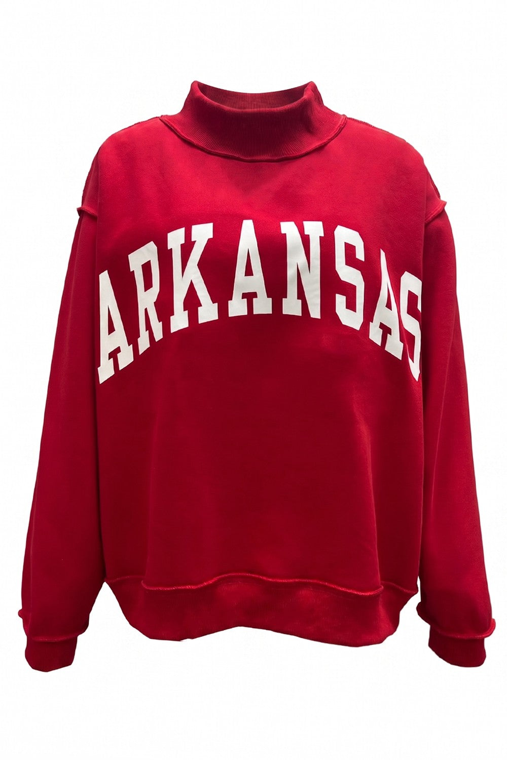 Arkansas/AR Reversible Mock Neck Sweatshirt