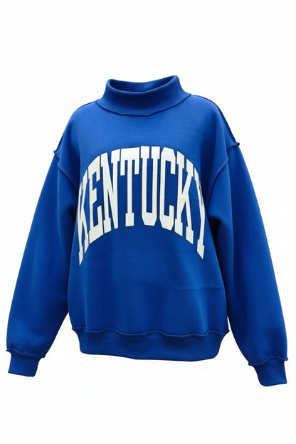 PREORDER: Kentucky/KY Reversible Mock Neck Sweatshirt (EARLY DECEMBER)