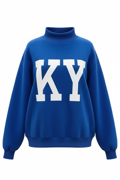 PREORDER: Kentucky/KY Reversible Mock Neck Sweatshirt (EARLY DECEMBER)