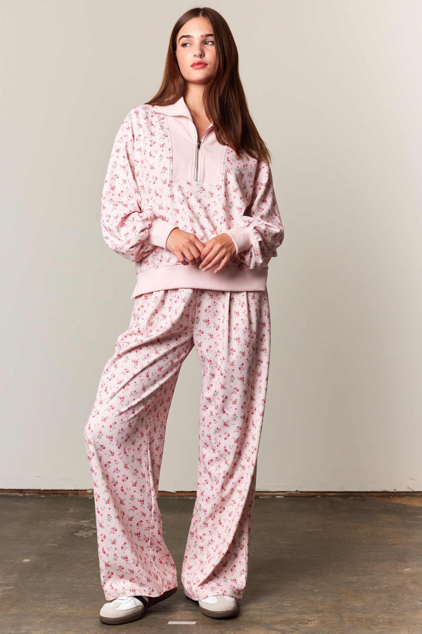 Rosy Posy Floral Top & Pants Set