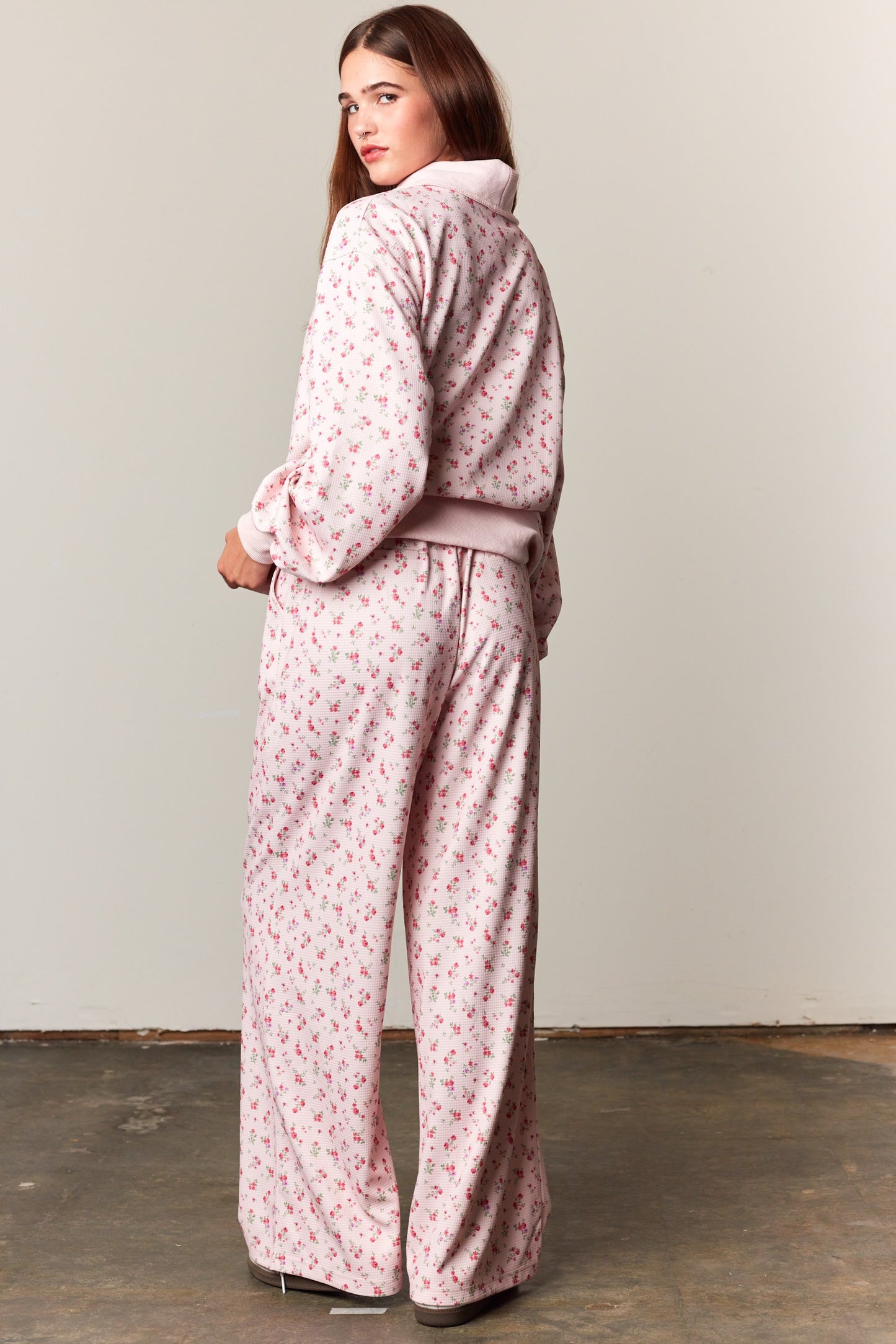 Rosy Posy Floral Top & Pants Set