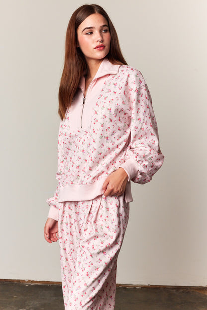 Rosy Posy Floral Top & Pants Set