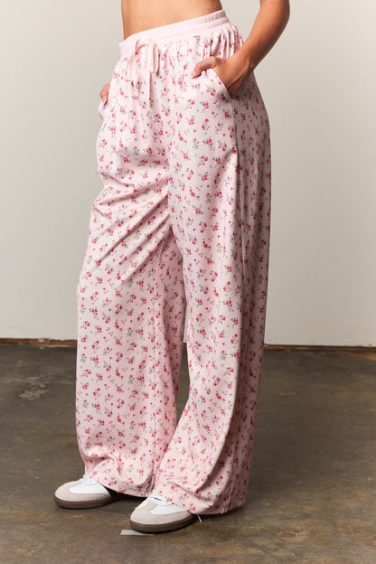 Rosy Posy Floral Top & Pants Set