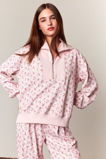 Rosy Posy Floral Top & Pants Set