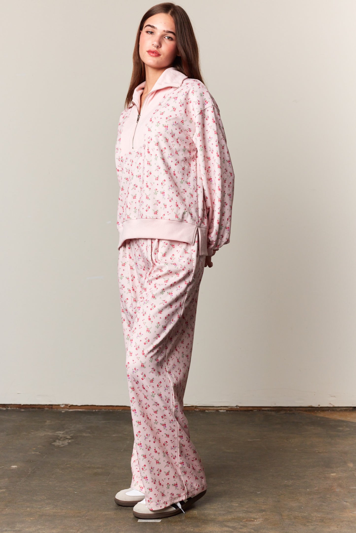 Rosy Posy Floral Top & Pants Set