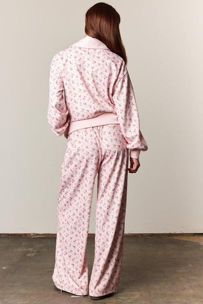 Rosy Posy Floral Top & Pants Set