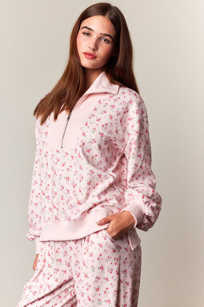 Rosy Posy Floral Top & Pants Set