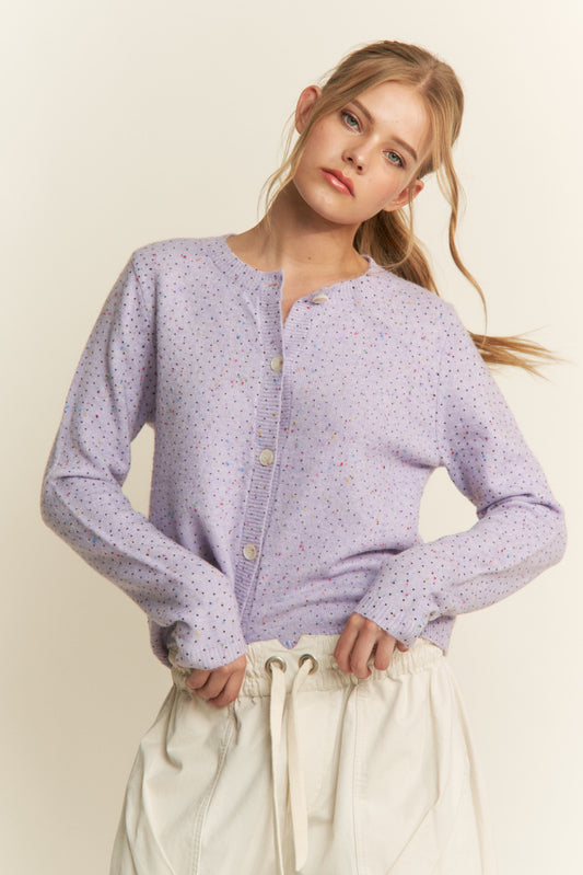 Pop Rocks Confetti Button Down Cardigan