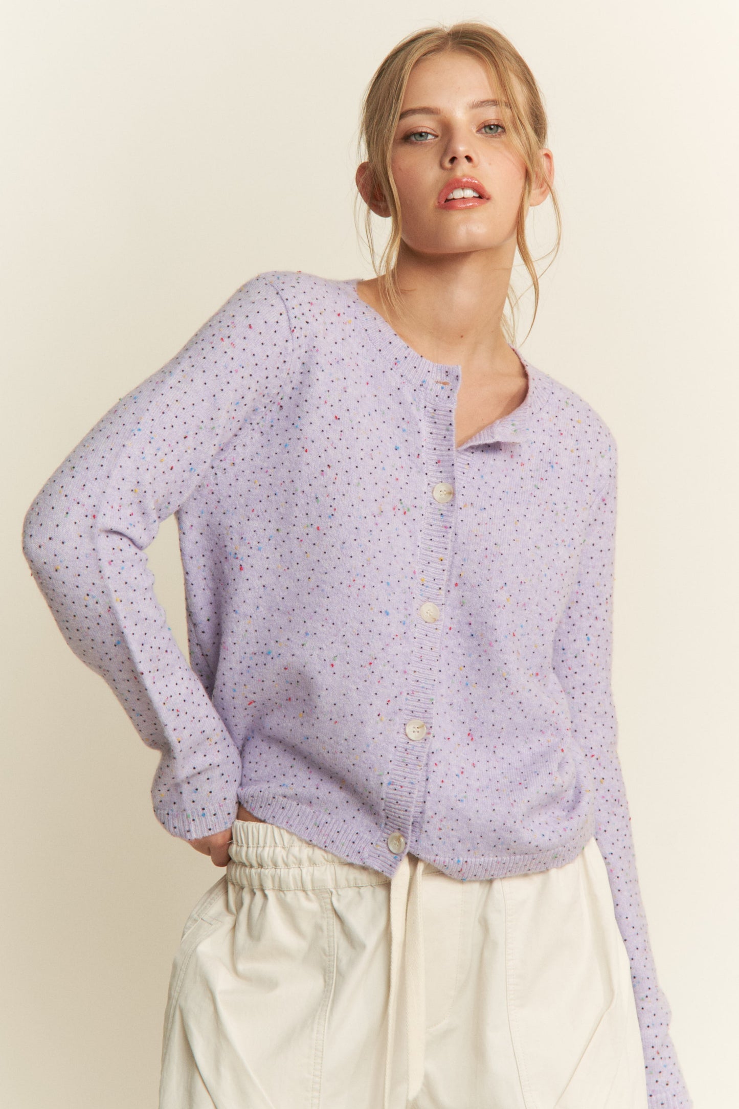Pop Rocks Confetti Button Down Cardigan