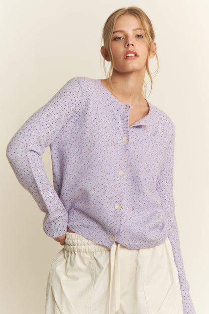 Pop Rocks Confetti Button Down Cardigan
