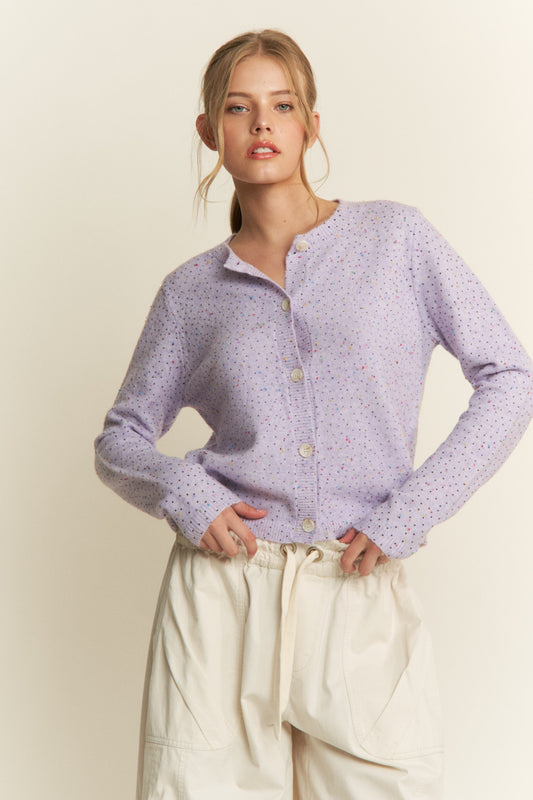 Pop Rocks Confetti Button Down Cardigan