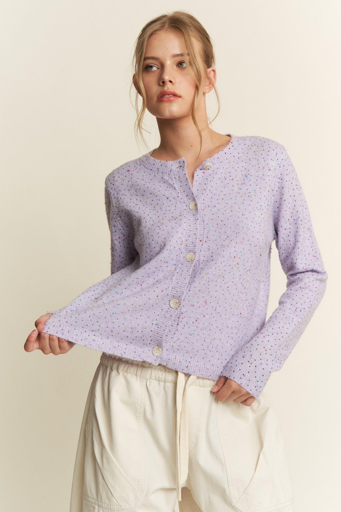 Pop Rocks Confetti Button Down Cardigan