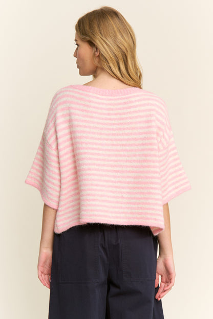 Easy Does It Striped Button Down Cardigan