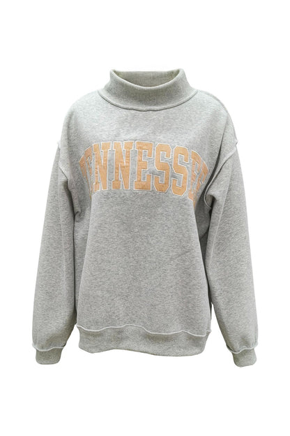 PREORDER: Embroidered Tennessee Mock Neck Sweatshirt (EARLY JUNE)