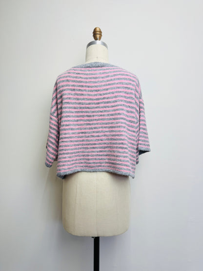 Easy Does It Striped Button Down Cardigan