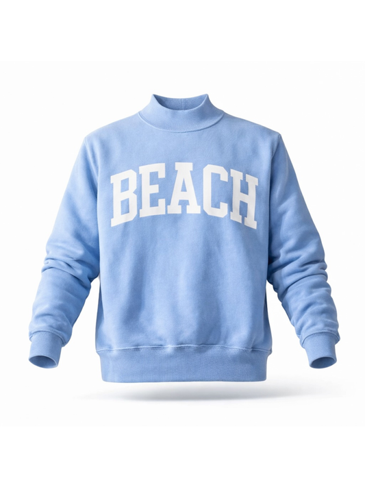 PREORDER: Beach/Lake Reversible Mock Neck Sweatshirt (EARLY MAY)
