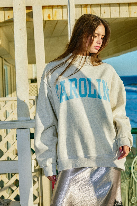PREORDER: North Carolina Reversible Mock Neck Sweatshirt