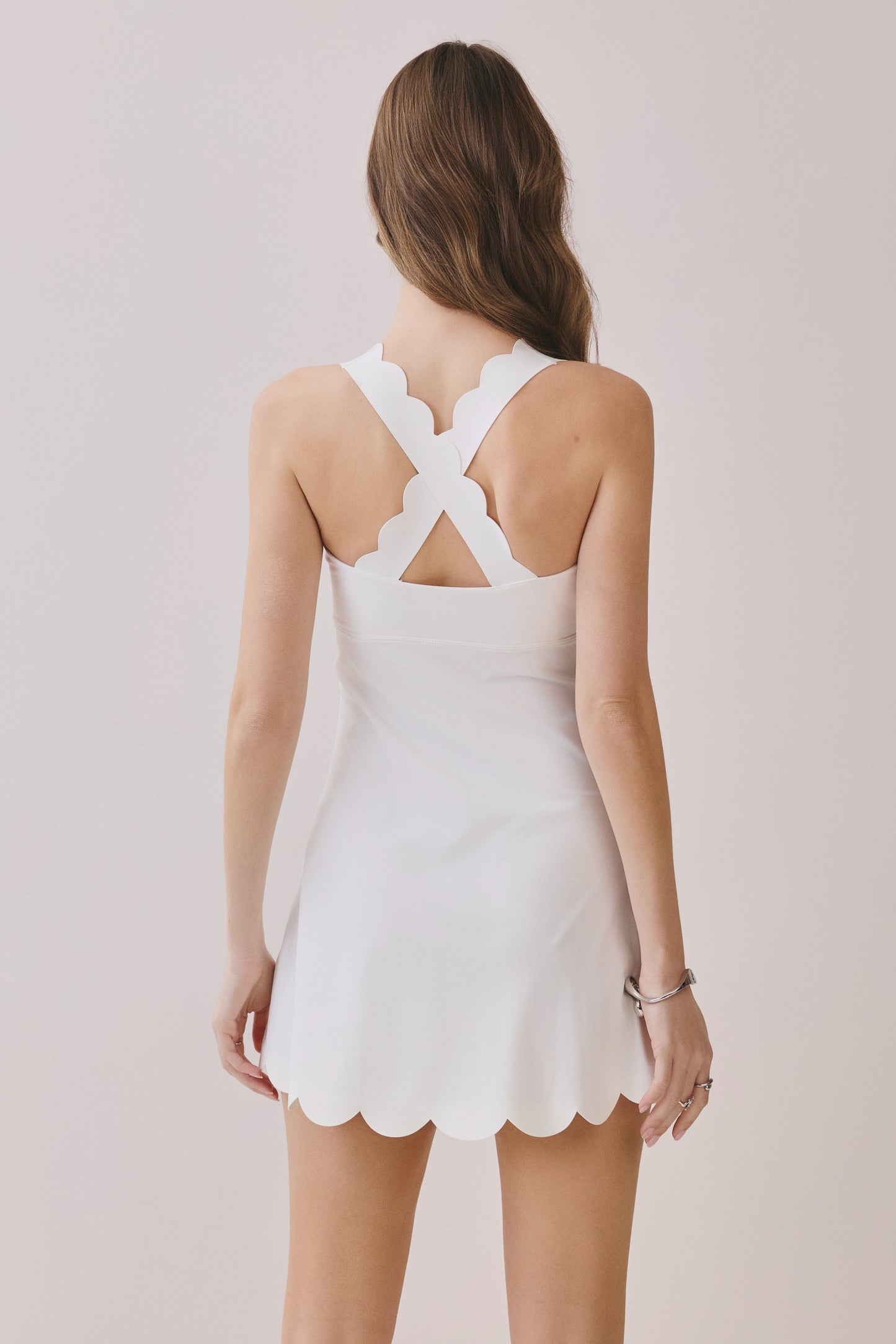 Flow State Scalloped Athletic Dress