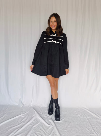 Darling Days Bow Button Down Dress