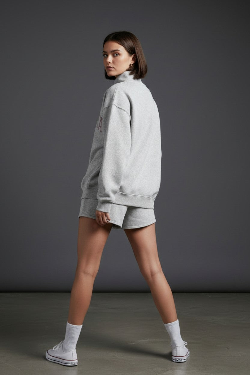 PREORDER: Embroidered Alabama Mock Neck Sweatshirt (EARLY JULY)