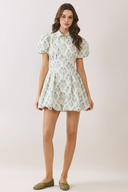 Fresh Start Floral Bubble Dress