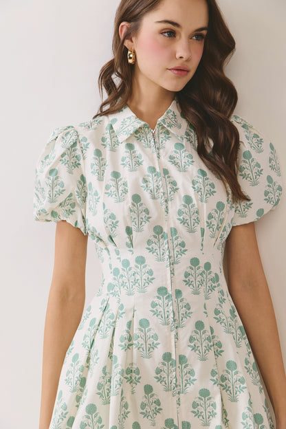 Fresh Start Floral Bubble Dress