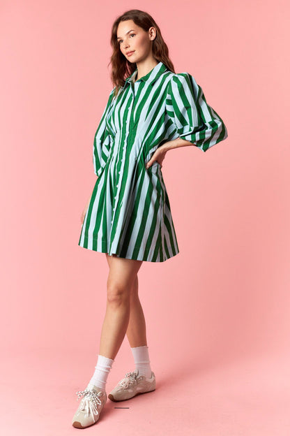 Lunch Break Striped Dress