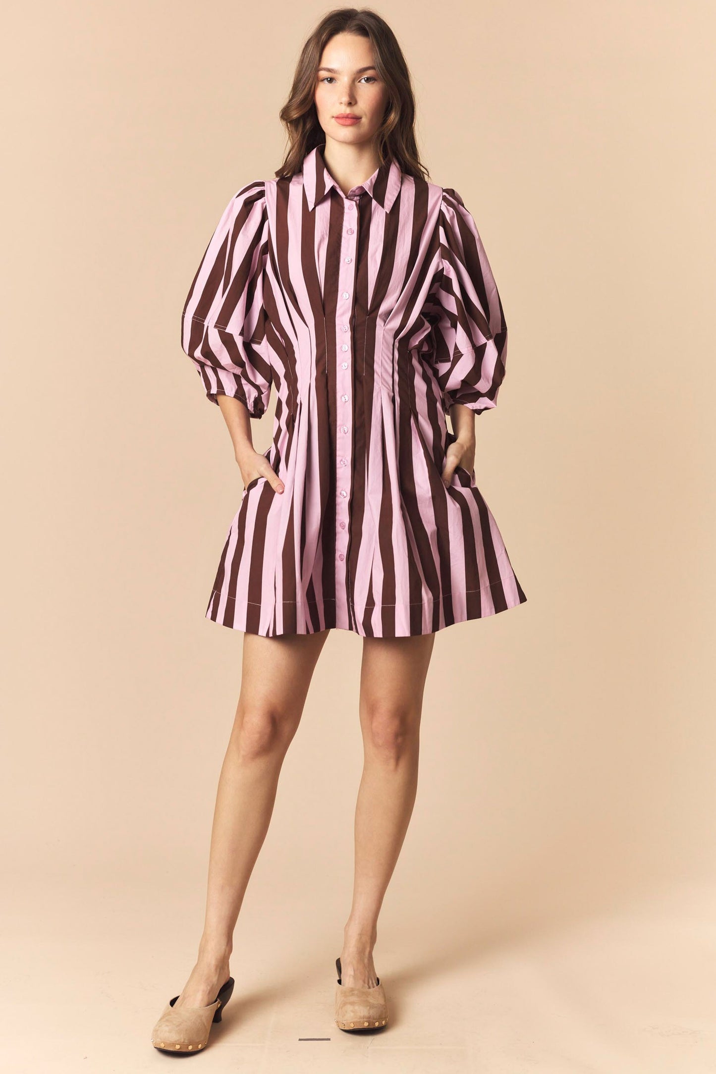 Lunch Break Striped Dress