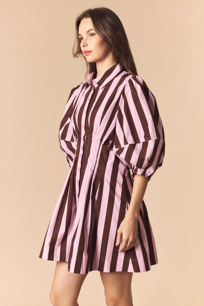 Lunch Break Striped Dress
