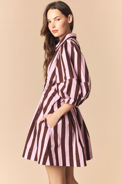 Lunch Break Striped Dress