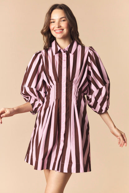 Lunch Break Striped Dress