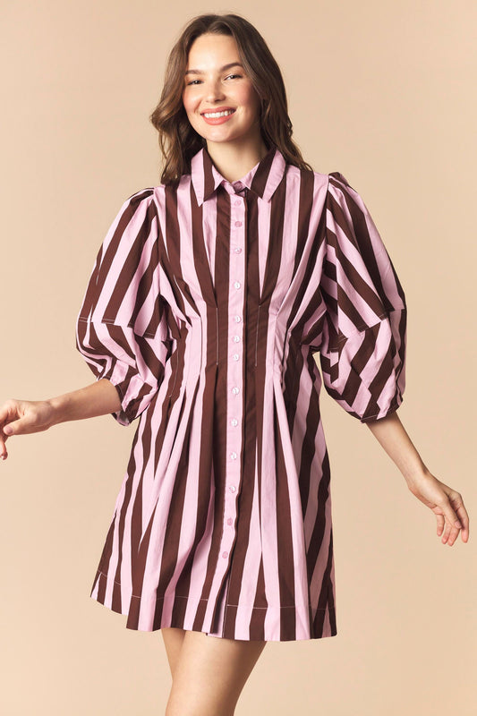 Lunch Break Striped Dress