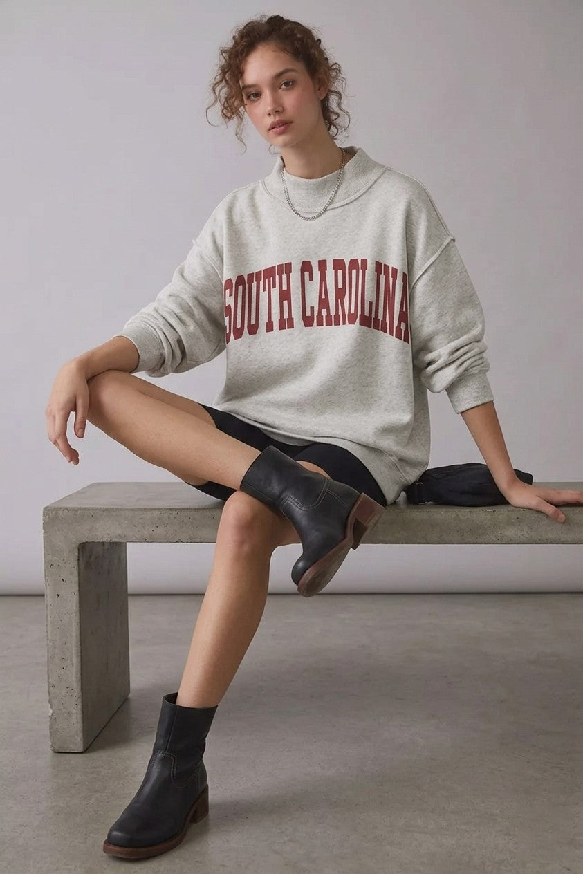 South Carolina Reversible Mock Neck Sweatshirt