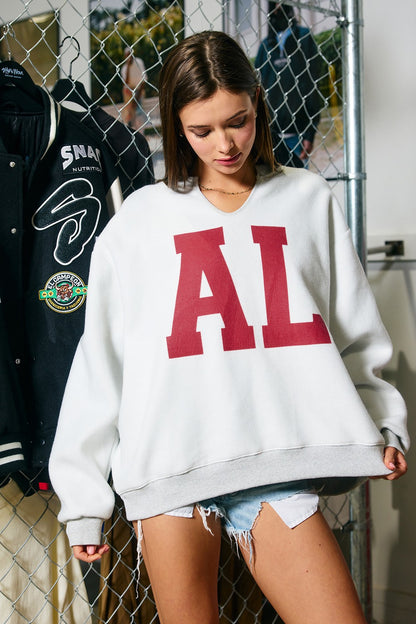 PREORDER: Alabama Reversible Split Neck Sweatshirt (EARLY AUGUST)