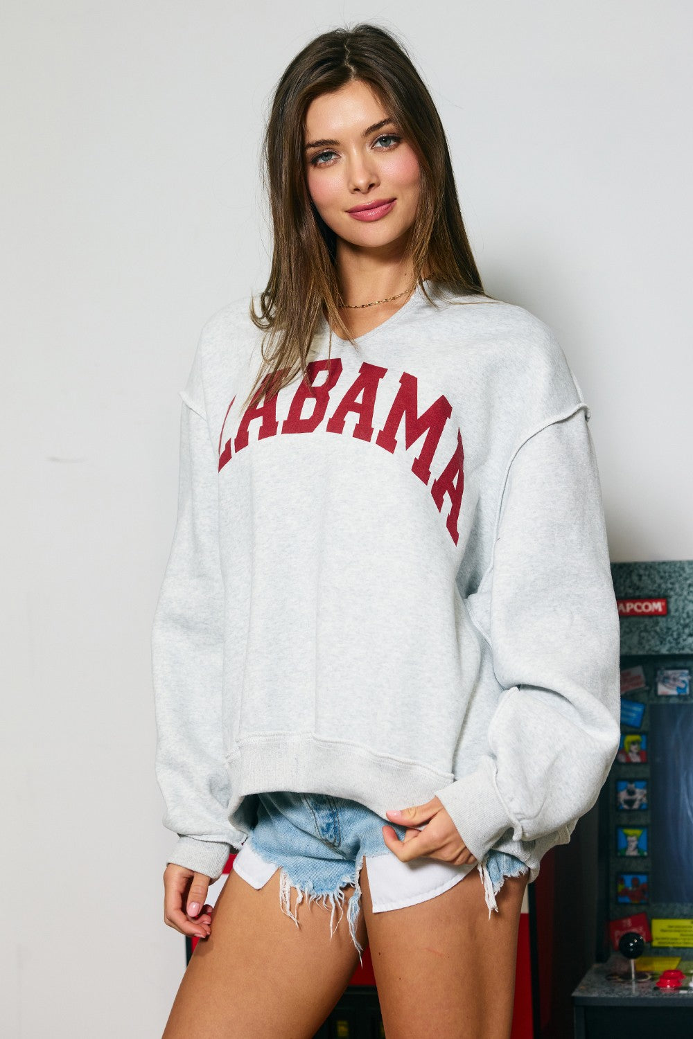 PREORDER: Alabama Reversible Split Neck Sweatshirt (EARLY AUGUST)