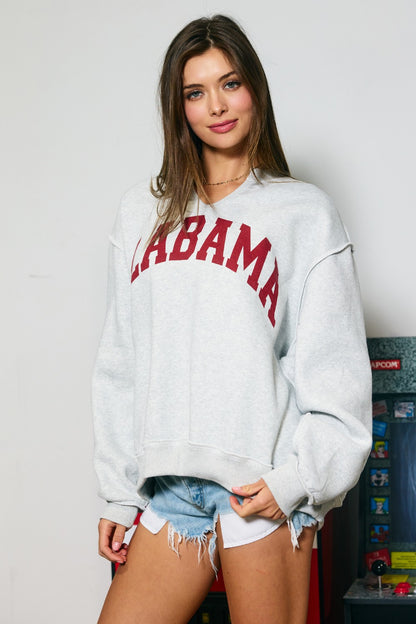 PREORDER: Alabama Reversible Split Neck Sweatshirt (EARLY AUGUST)